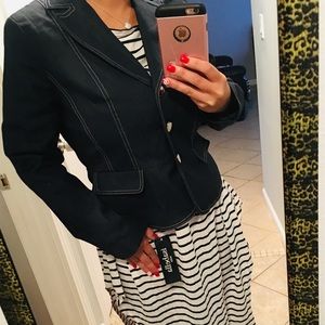 IsabellaSuits dark blue Denim Pencil skirt +jacket